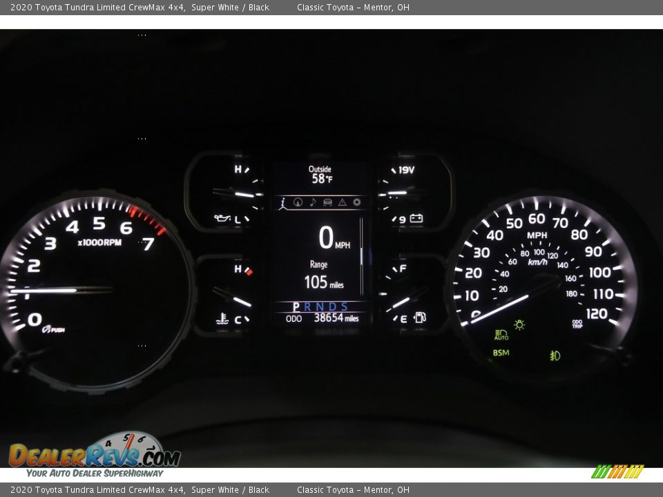 2020 Toyota Tundra Limited CrewMax 4x4 Gauges Photo #8