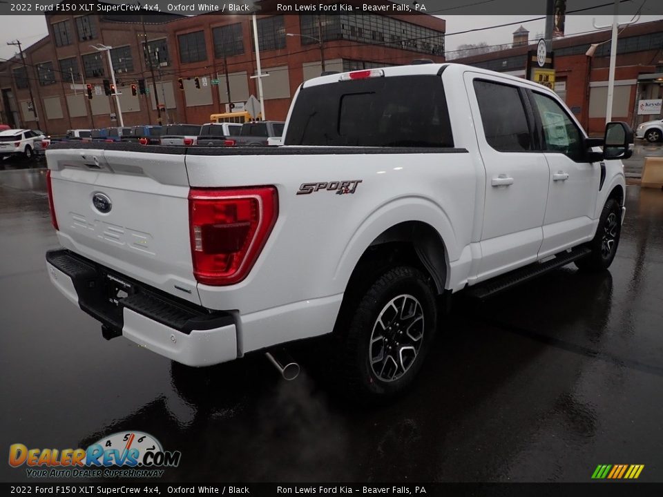 2022 Ford F150 XLT SuperCrew 4x4 Oxford White / Black Photo #8