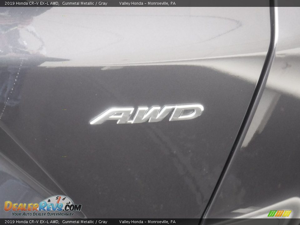 2019 Honda CR-V EX-L AWD Gunmetal Metallic / Gray Photo #8