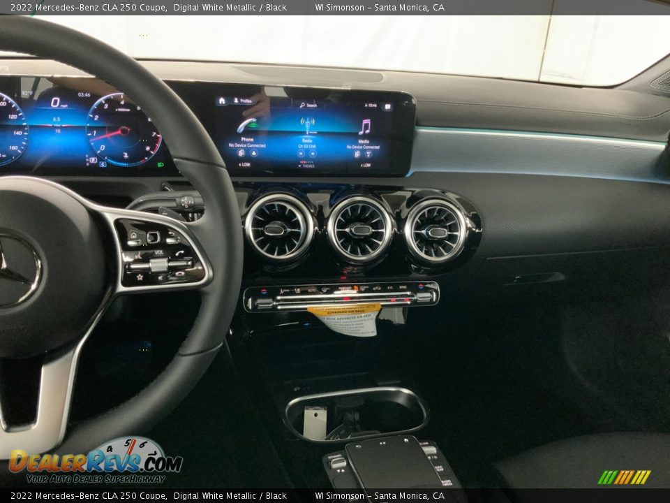 2022 Mercedes-Benz CLA 250 Coupe Digital White Metallic / Black Photo #13