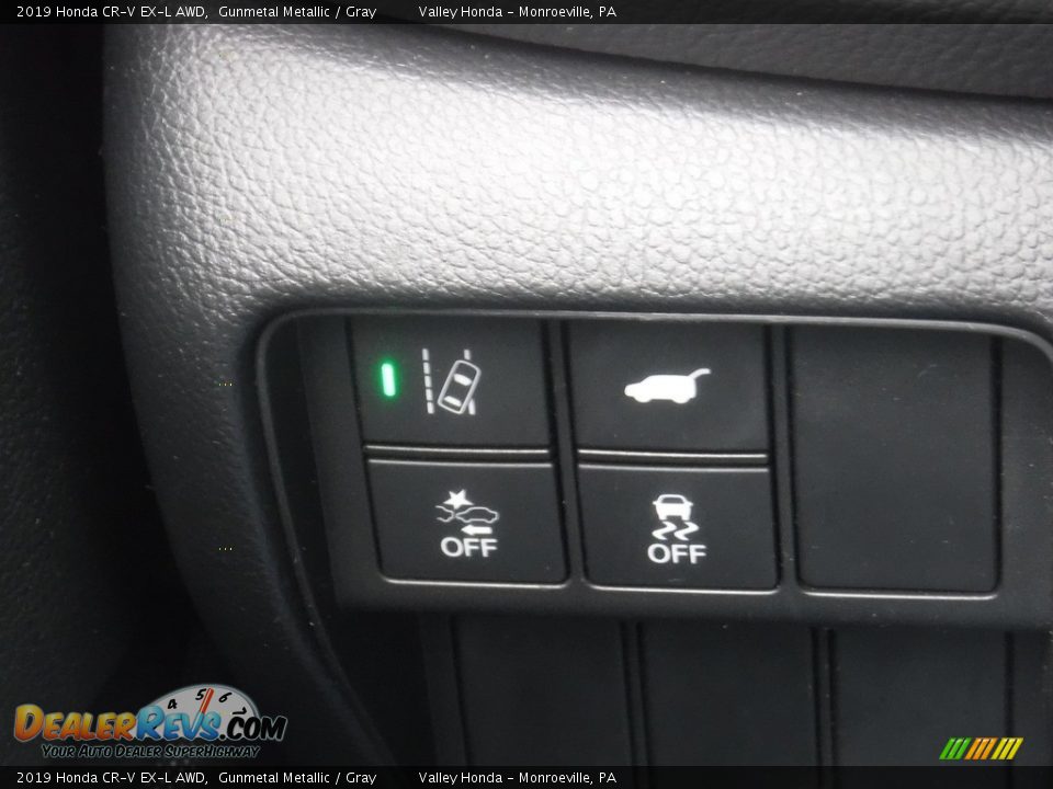 2019 Honda CR-V EX-L AWD Gunmetal Metallic / Gray Photo #16