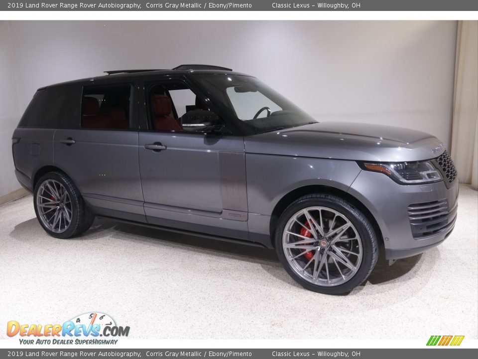 2019 Land Rover Range Rover Autobiography Corris Gray Metallic / Ebony/Pimento Photo #1