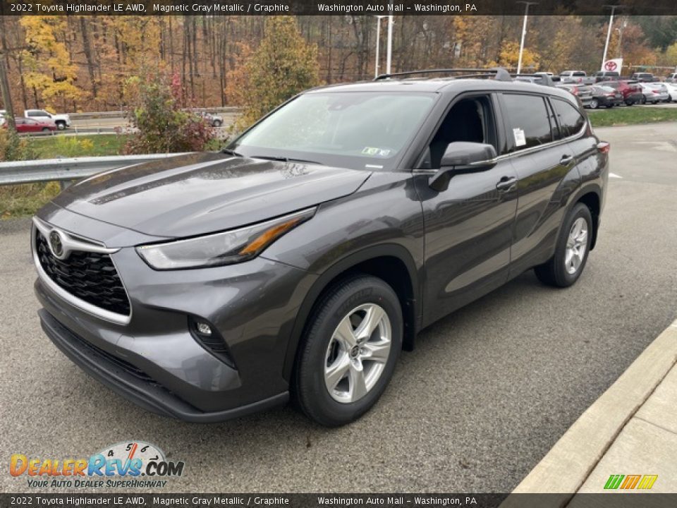 2022 Toyota Highlander LE AWD Magnetic Gray Metallic / Graphite Photo #7