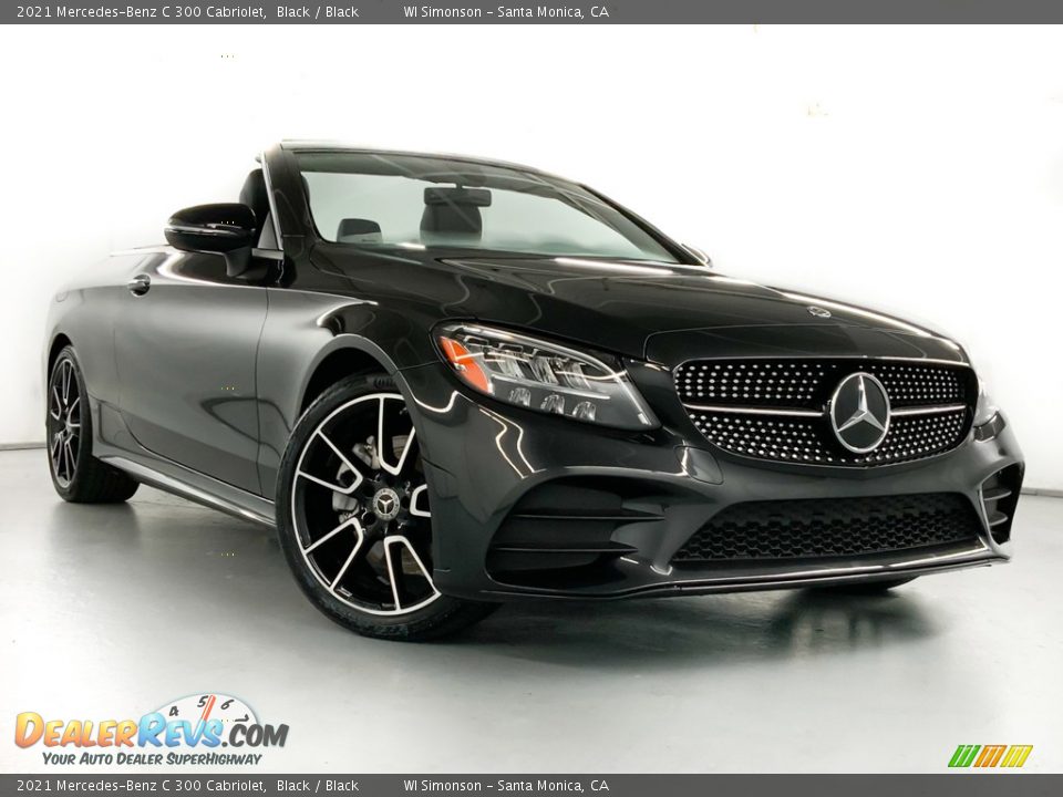 2021 Mercedes-Benz C 300 Cabriolet Black / Black Photo #3