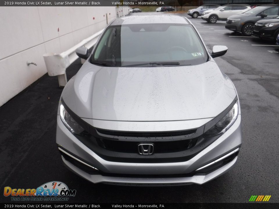 2019 Honda Civic LX Sedan Lunar Silver Metallic / Black Photo #3