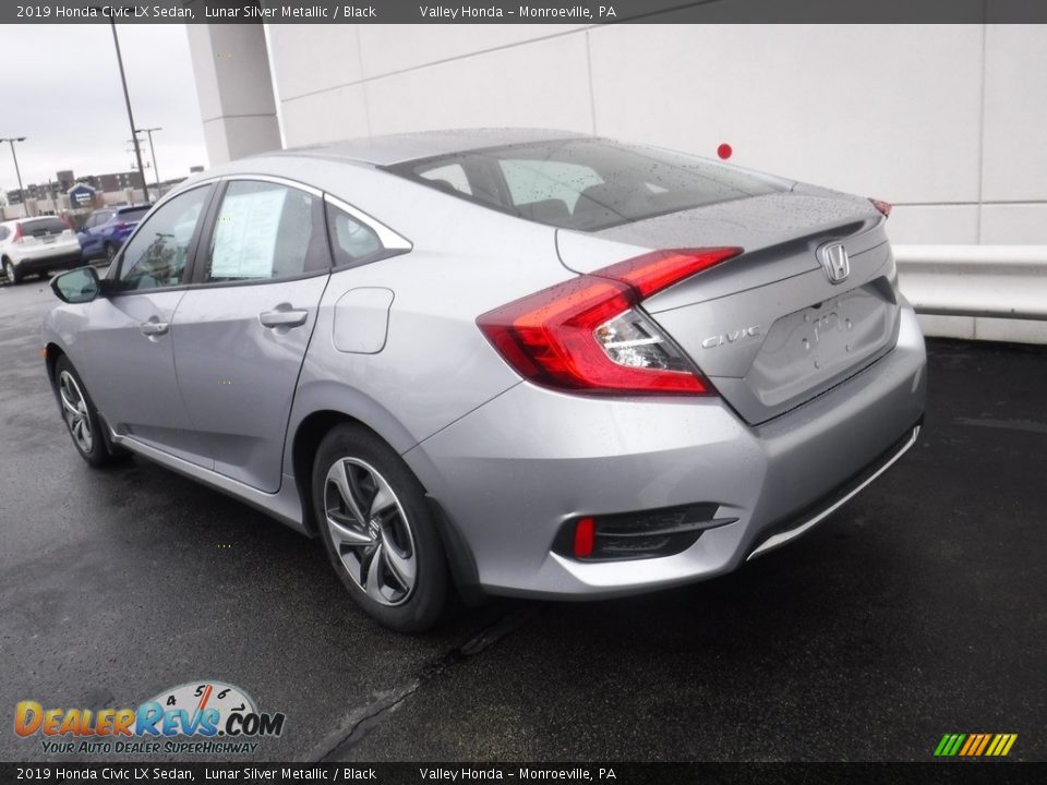 2019 Honda Civic LX Sedan Lunar Silver Metallic / Black Photo #5