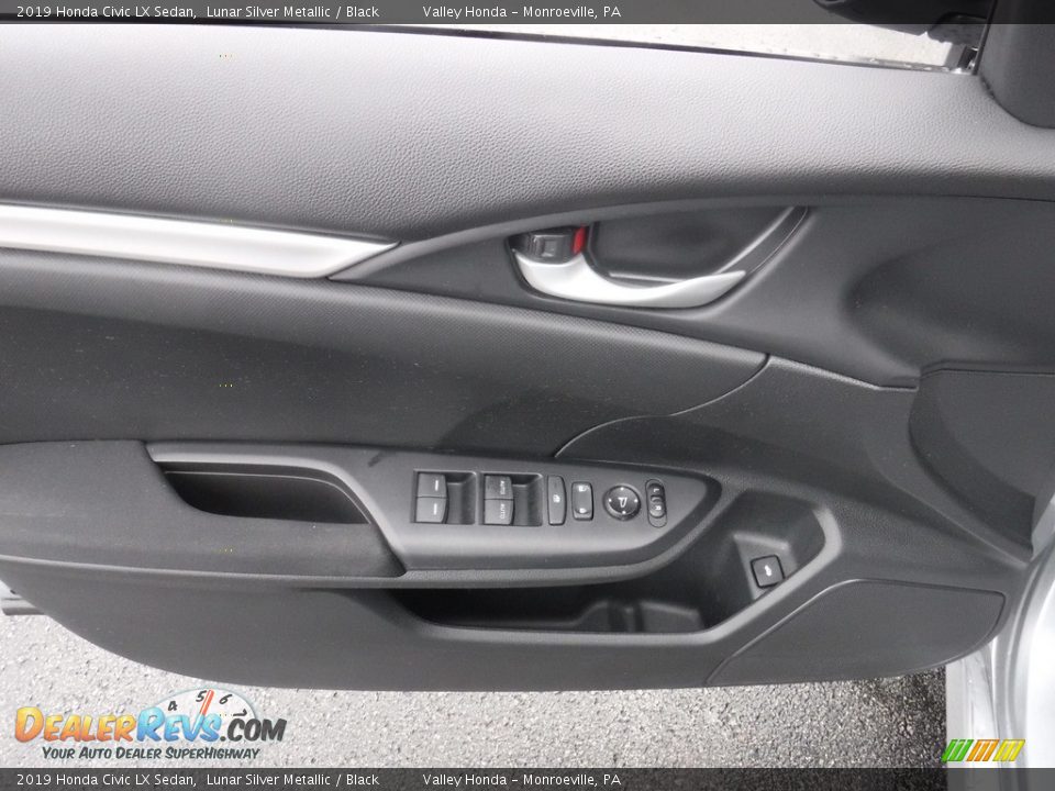 2019 Honda Civic LX Sedan Lunar Silver Metallic / Black Photo #6