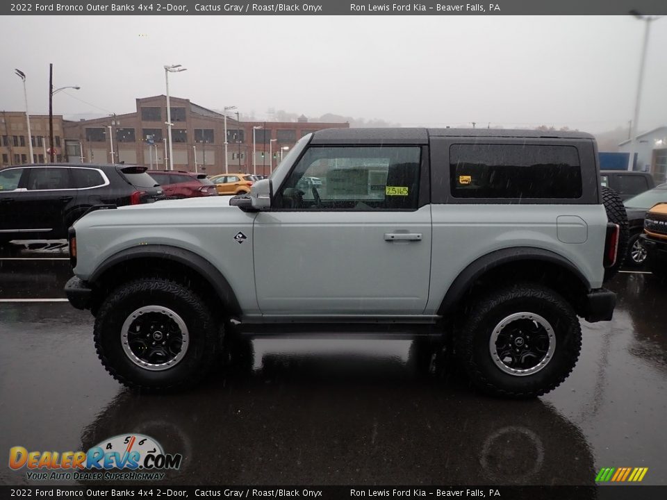 2022 Ford Bronco Outer Banks 4x4 2-Door Cactus Gray / Roast/Black Onyx Photo #5