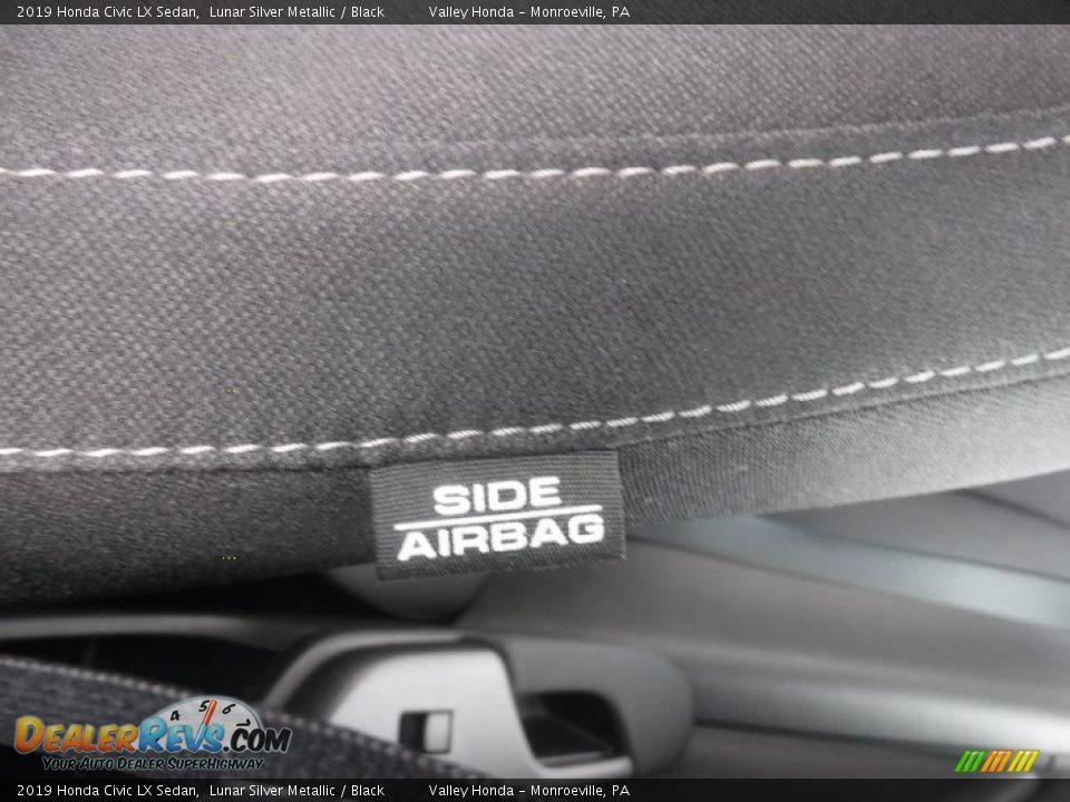 2019 Honda Civic LX Sedan Lunar Silver Metallic / Black Photo #9