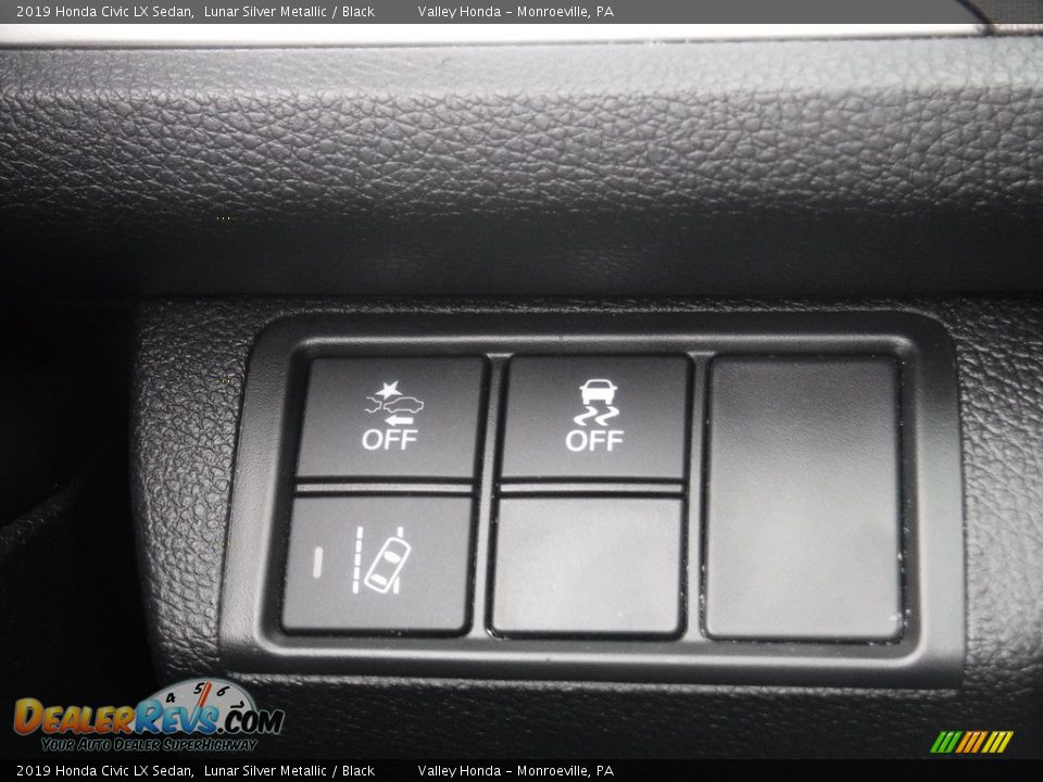 2019 Honda Civic LX Sedan Lunar Silver Metallic / Black Photo #10