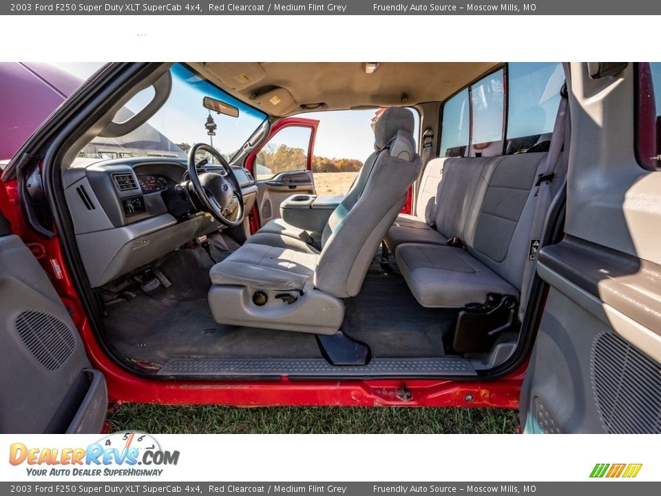 Medium Flint Grey Interior - 2003 Ford F250 Super Duty XLT SuperCab 4x4 Photo #10