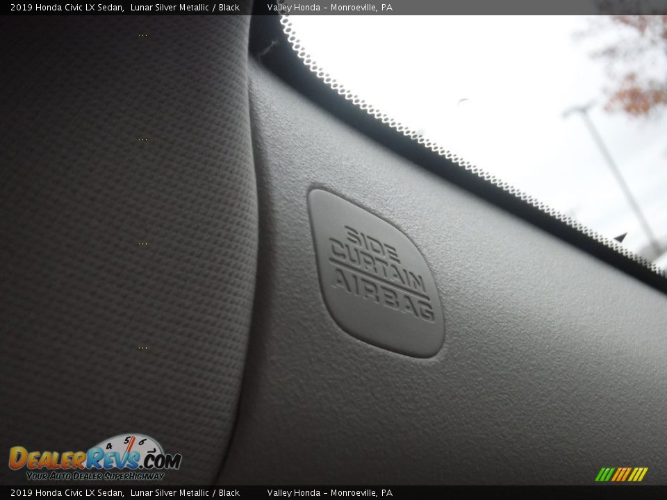 2019 Honda Civic LX Sedan Lunar Silver Metallic / Black Photo #11