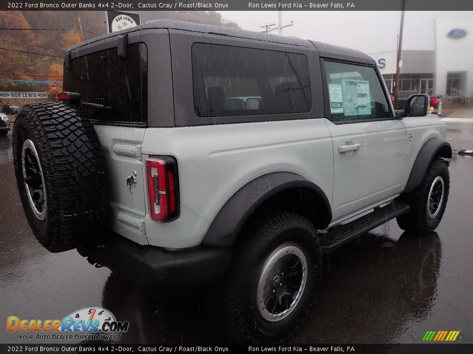 2022 Ford Bronco Outer Banks 4x4 2-Door Cactus Gray / Roast/Black Onyx Photo #8