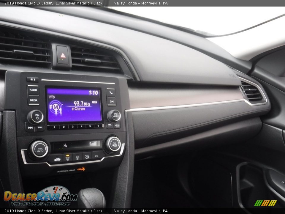 2019 Honda Civic LX Sedan Lunar Silver Metallic / Black Photo #13
