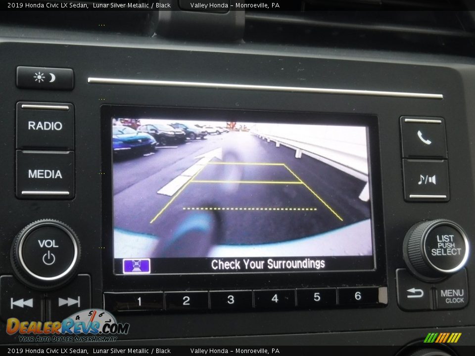2019 Honda Civic LX Sedan Lunar Silver Metallic / Black Photo #14