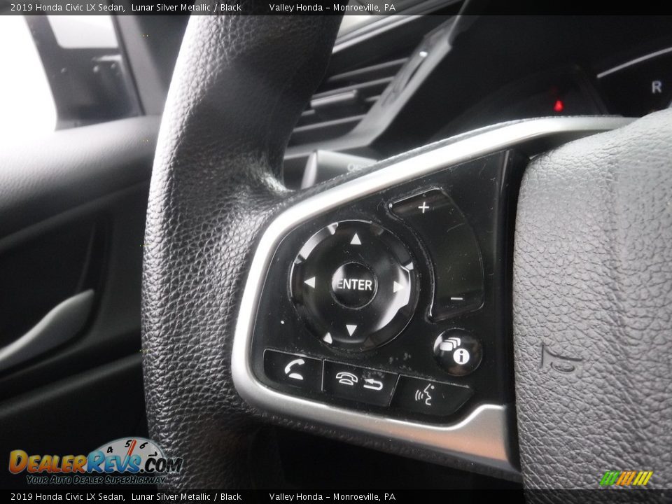 2019 Honda Civic LX Sedan Lunar Silver Metallic / Black Photo #17