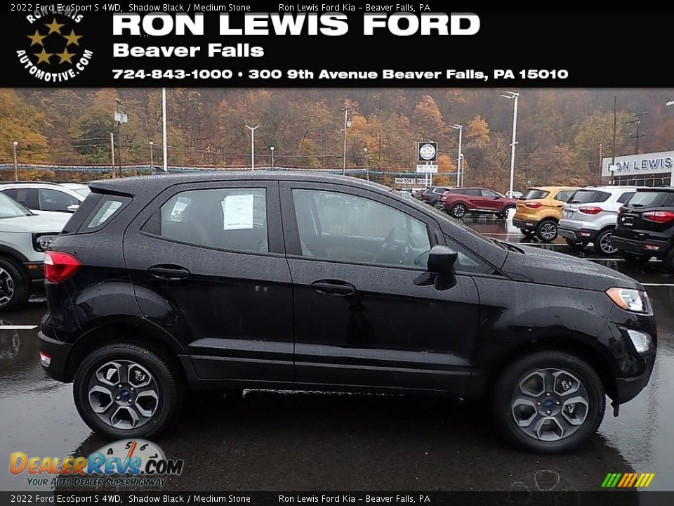2022 Ford EcoSport S 4WD Shadow Black / Medium Stone Photo #1