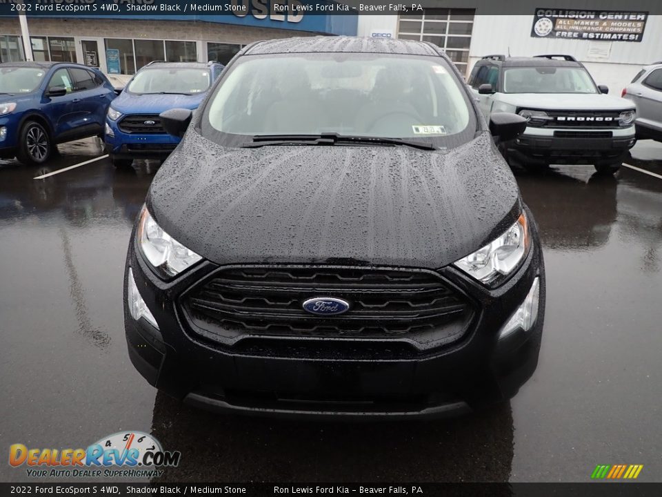 2022 Ford EcoSport S 4WD Shadow Black / Medium Stone Photo #3