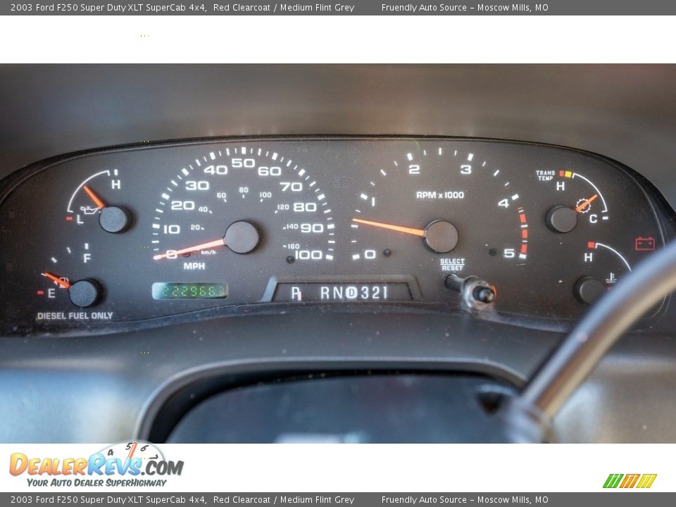 2003 Ford F250 Super Duty XLT SuperCab 4x4 Gauges Photo #24