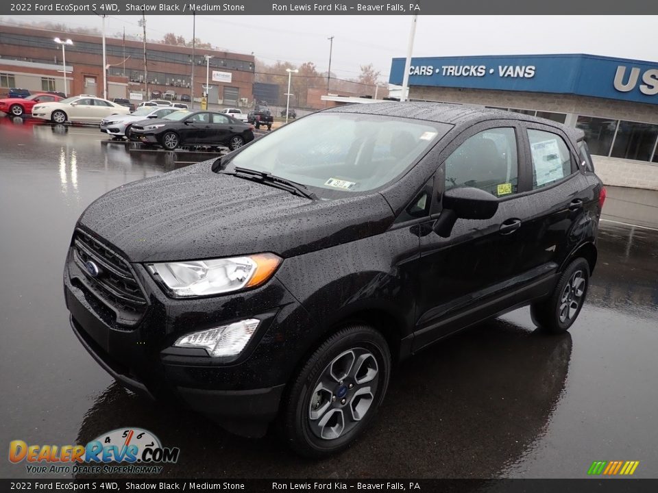 2022 Ford EcoSport S 4WD Shadow Black / Medium Stone Photo #4