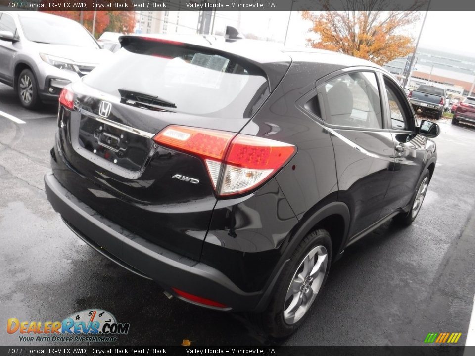 2022 Honda HR-V LX AWD Crystal Black Pearl / Black Photo #6