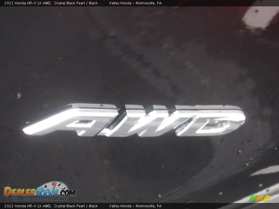 2022 Honda HR-V LX AWD Crystal Black Pearl / Black Photo #8