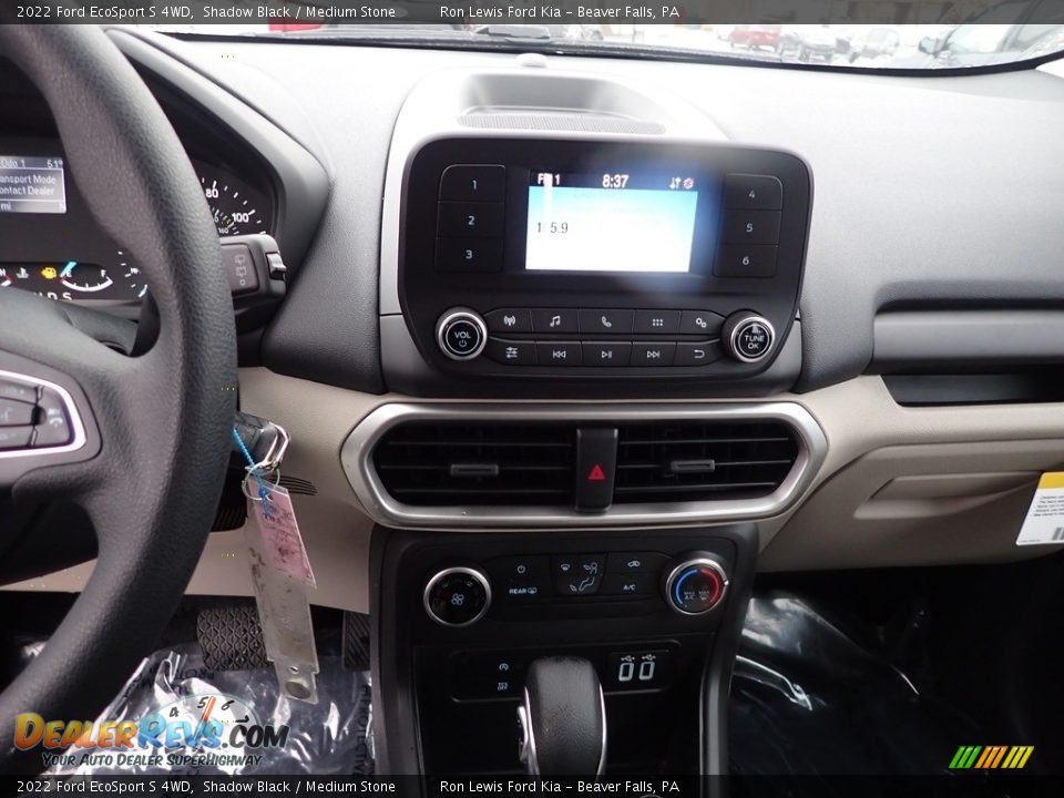 2022 Ford EcoSport S 4WD Shadow Black / Medium Stone Photo #17