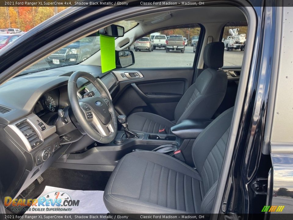 2021 Ford Ranger XL SuperCrew 4x4 Shadow Black Metallic / Ebony Photo #11