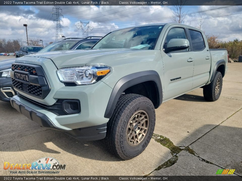 2022 Toyota Tacoma Trail Edition Double Cab 4x4 Lunar Rock / Black Photo #1