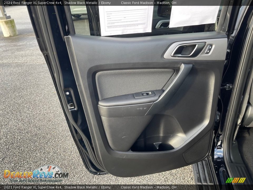 2021 Ford Ranger XL SuperCrew 4x4 Shadow Black Metallic / Ebony Photo #13
