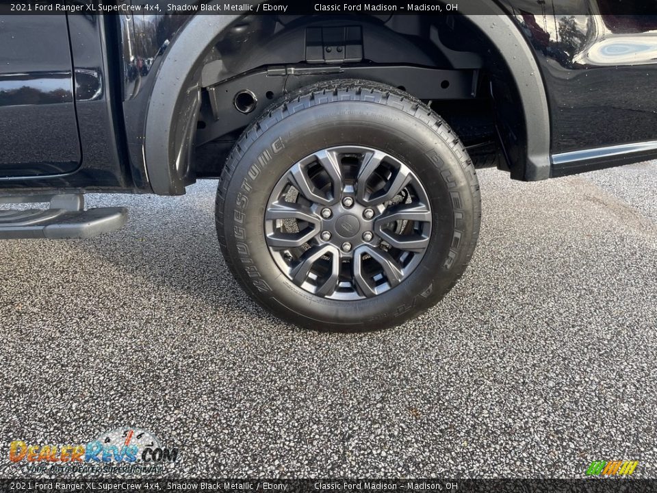 2021 Ford Ranger XL SuperCrew 4x4 Shadow Black Metallic / Ebony Photo #15