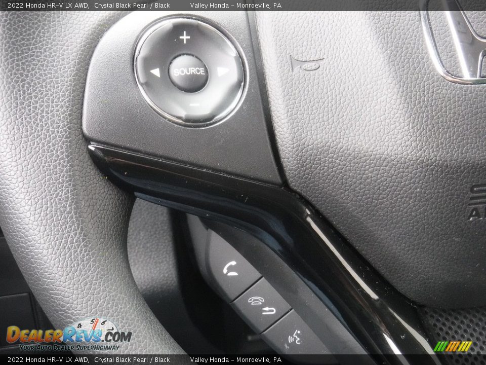 2022 Honda HR-V LX AWD Crystal Black Pearl / Black Photo #21