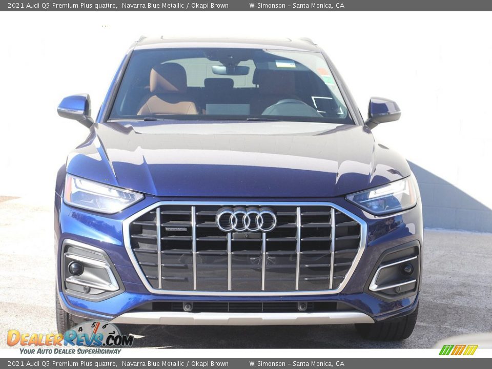 2021 Audi Q5 Premium Plus quattro Navarra Blue Metallic / Okapi Brown Photo #3