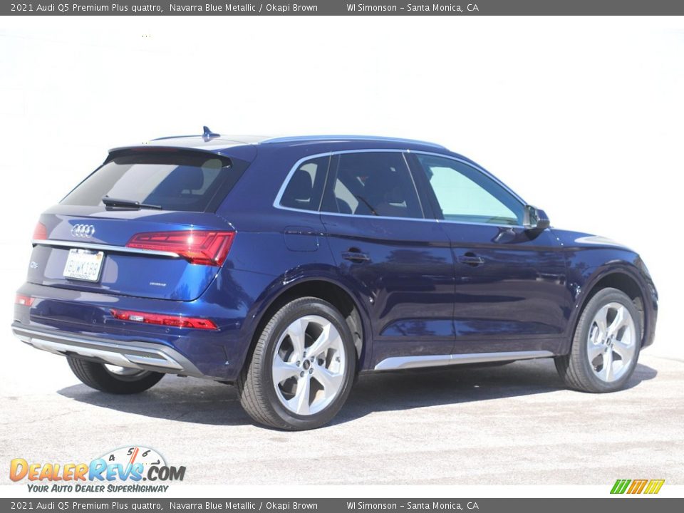 2021 Audi Q5 Premium Plus quattro Navarra Blue Metallic / Okapi Brown Photo #5