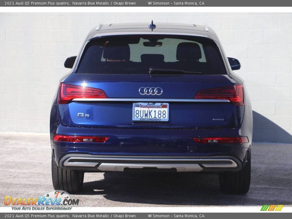 2021 Audi Q5 Premium Plus quattro Navarra Blue Metallic / Okapi Brown Photo #6