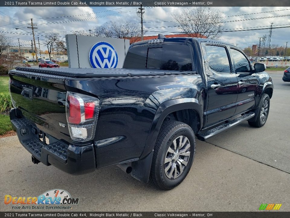2021 Toyota Tacoma Limited Double Cab 4x4 Midnight Black Metallic / Black Photo #3