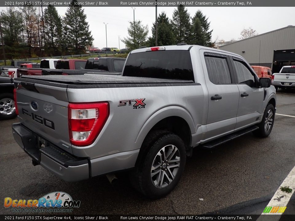 2021 Ford F150 STX SuperCrew 4x4 Iconic Silver / Black Photo #4