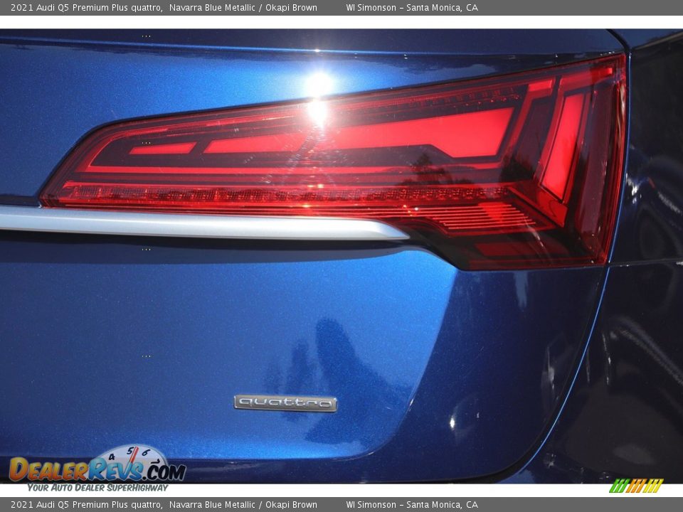 2021 Audi Q5 Premium Plus quattro Navarra Blue Metallic / Okapi Brown Photo #7