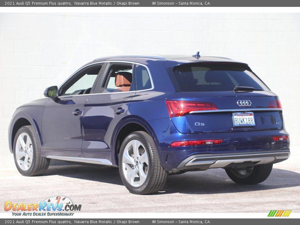 2021 Audi Q5 Premium Plus quattro Navarra Blue Metallic / Okapi Brown Photo #8