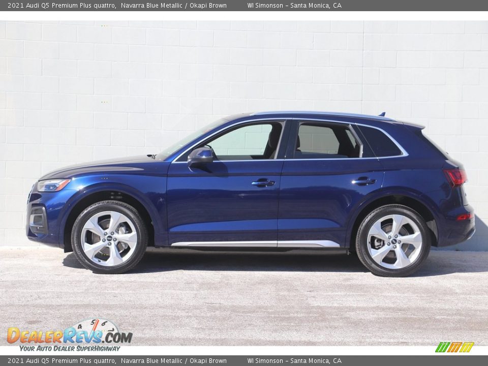 2021 Audi Q5 Premium Plus quattro Navarra Blue Metallic / Okapi Brown Photo #9