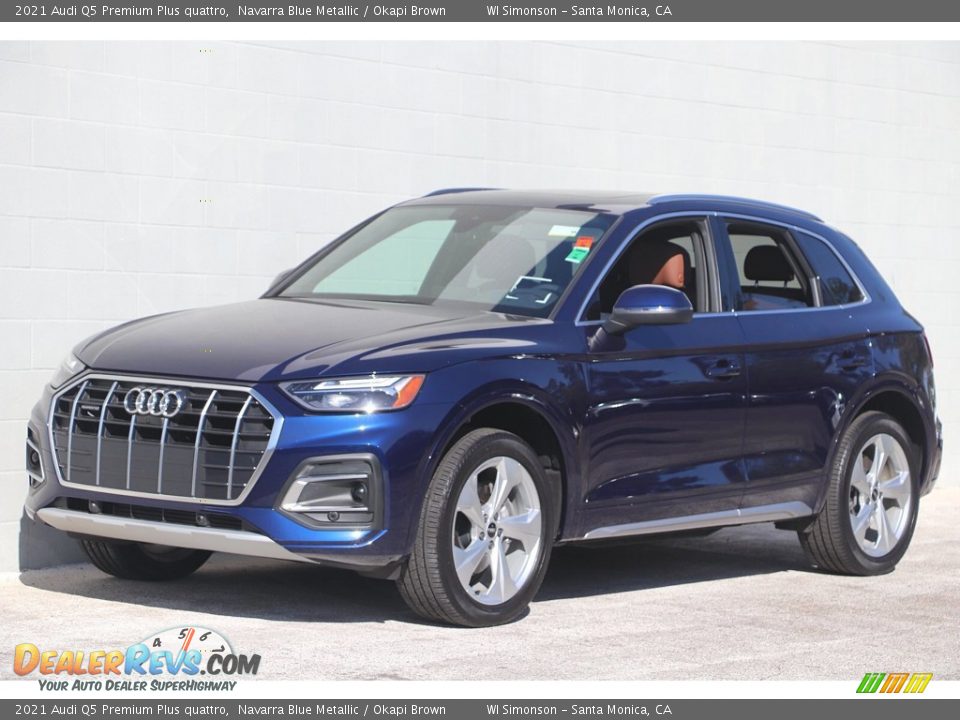 2021 Audi Q5 Premium Plus quattro Navarra Blue Metallic / Okapi Brown Photo #10