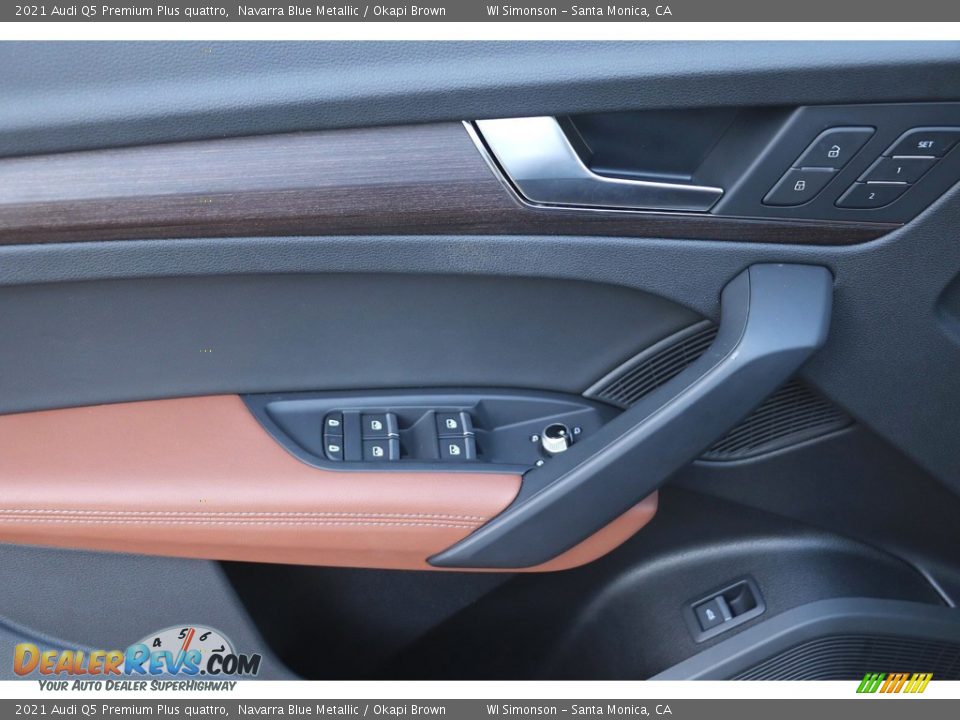 2021 Audi Q5 Premium Plus quattro Navarra Blue Metallic / Okapi Brown Photo #13