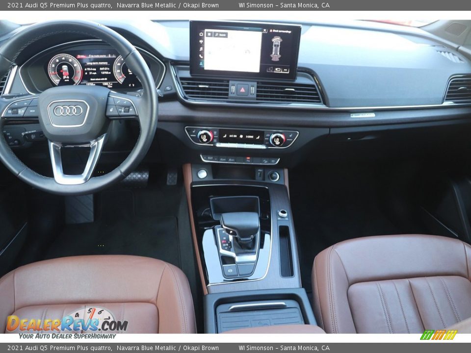 2021 Audi Q5 Premium Plus quattro Navarra Blue Metallic / Okapi Brown Photo #15