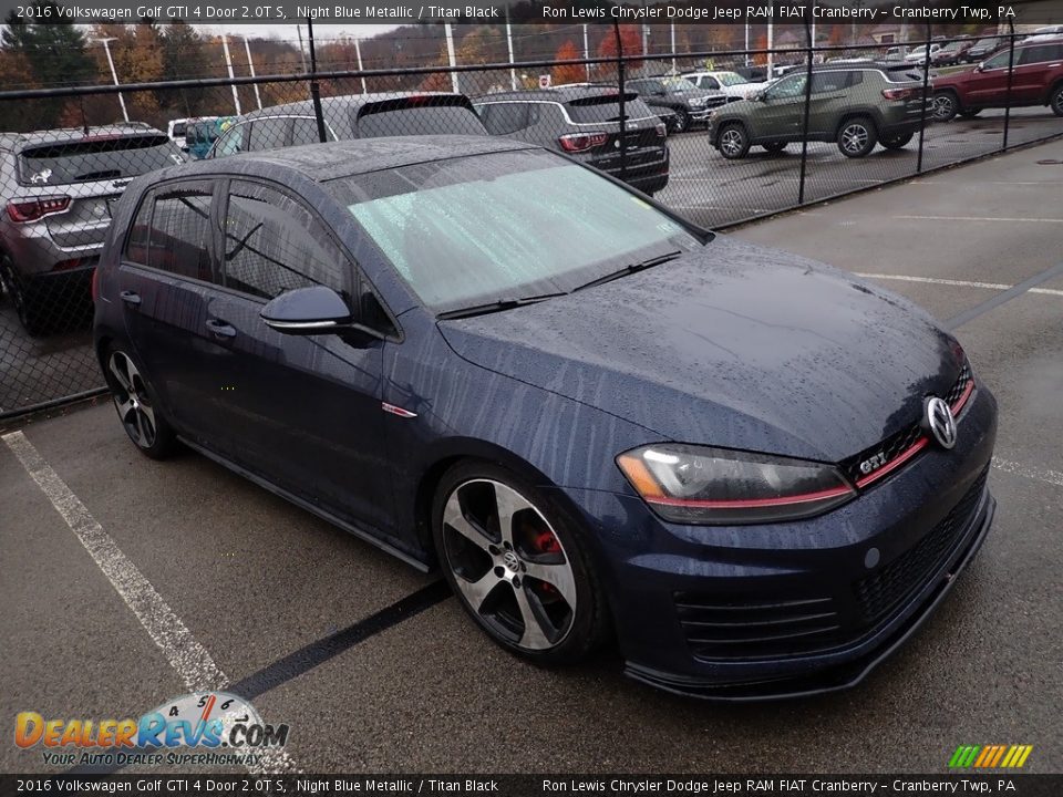 Night Blue Metallic 2016 Volkswagen Golf GTI 4 Door 2.0T S Photo #3