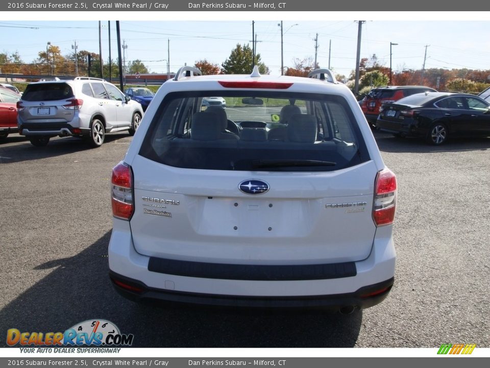 2016 Subaru Forester 2.5i Crystal White Pearl / Gray Photo #6