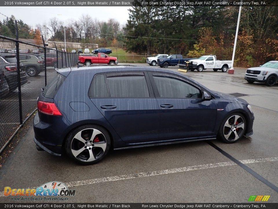 2016 Volkswagen Golf GTI 4 Door 2.0T S Night Blue Metallic / Titan Black Photo #4