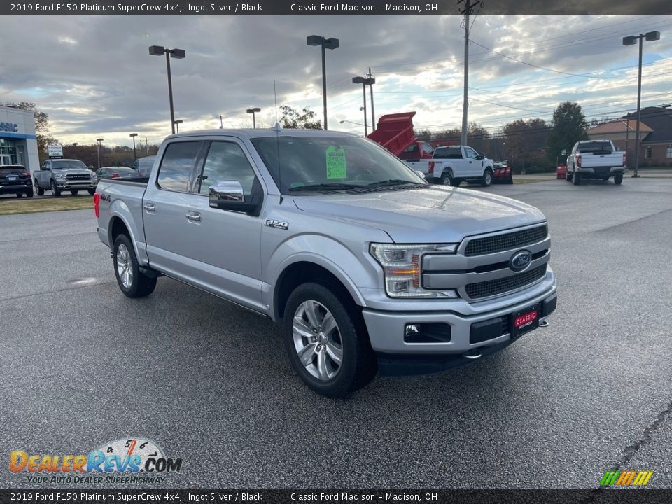 2019 Ford F150 Platinum SuperCrew 4x4 Ingot Silver / Black Photo #3