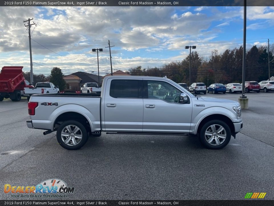 2019 Ford F150 Platinum SuperCrew 4x4 Ingot Silver / Black Photo #4