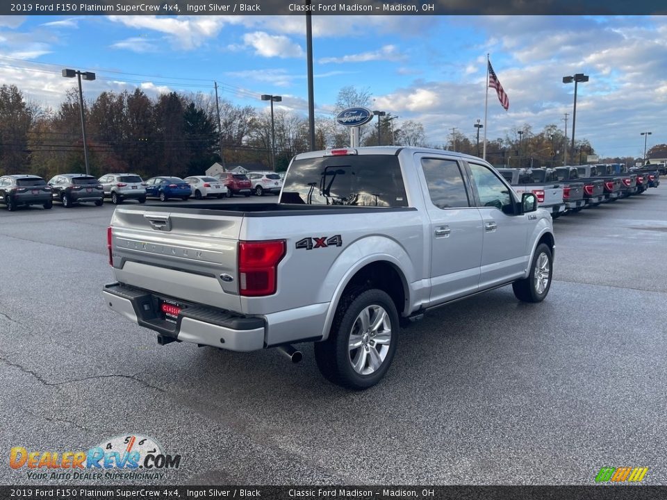 2019 Ford F150 Platinum SuperCrew 4x4 Ingot Silver / Black Photo #5