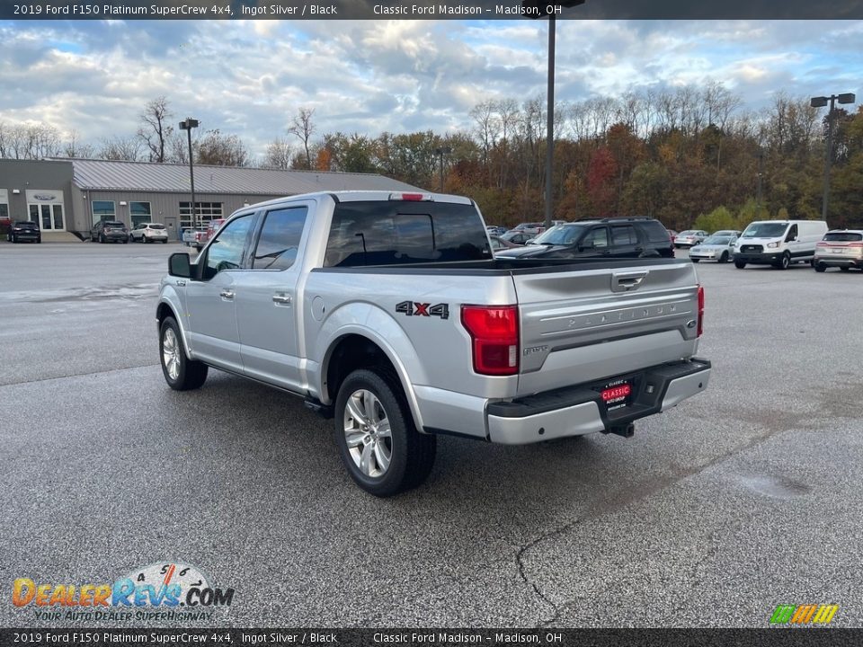 2019 Ford F150 Platinum SuperCrew 4x4 Ingot Silver / Black Photo #7